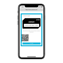 Load image into Gallery viewer, Mobile Tarjeta de Regalo Digital en dev.com