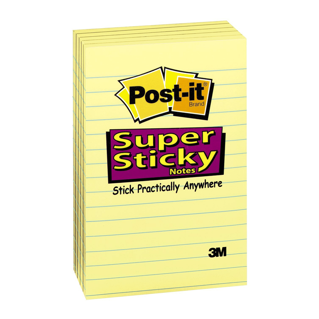 3M Post It Amarillo con Renglones 4 x 6 660