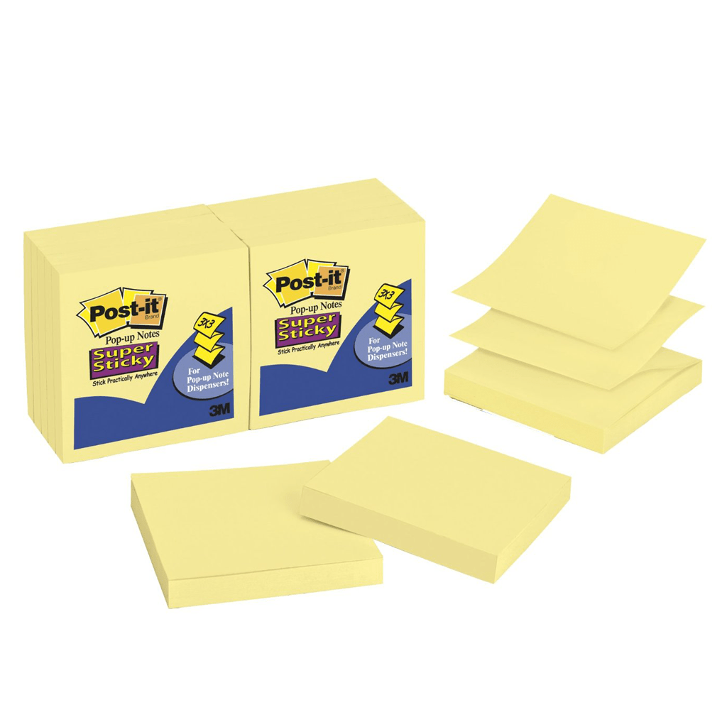 3M Post-It R 330 Pop Up 3X3 Amarillo Pack Individual