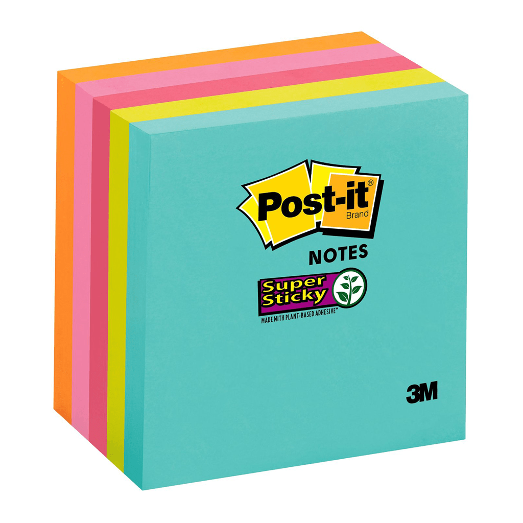 3M Post-It Super Sticky 5 Colores Neón PACK Individual
