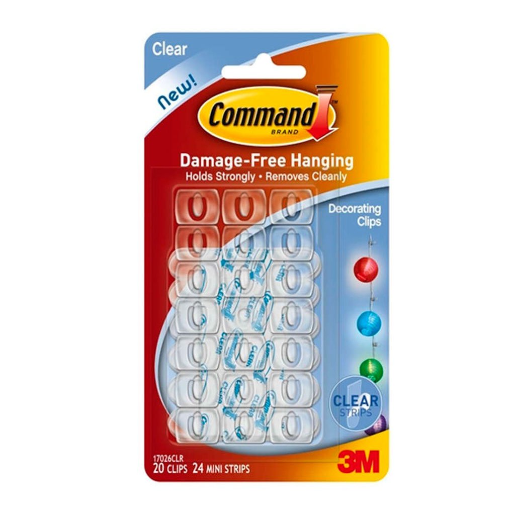 3M Gancho Command Pequeño Transparente 17026 CLR-ES