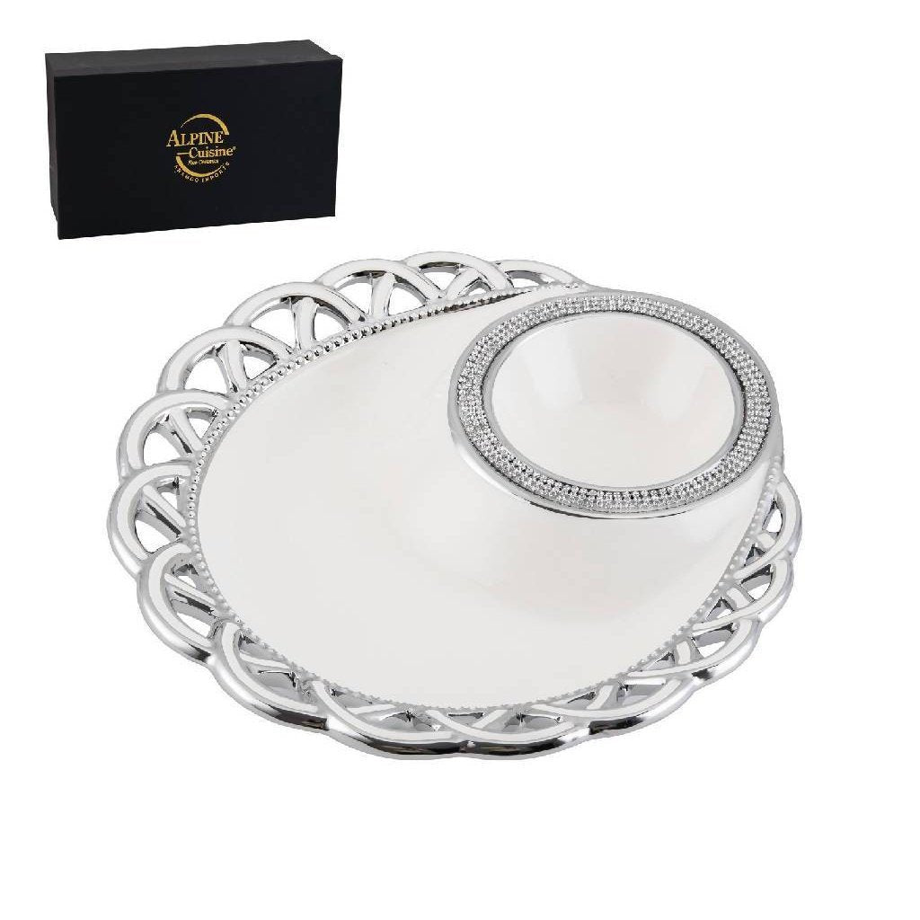 Alpine Cuisine Plato de Cerámica para Servir (AI27425)