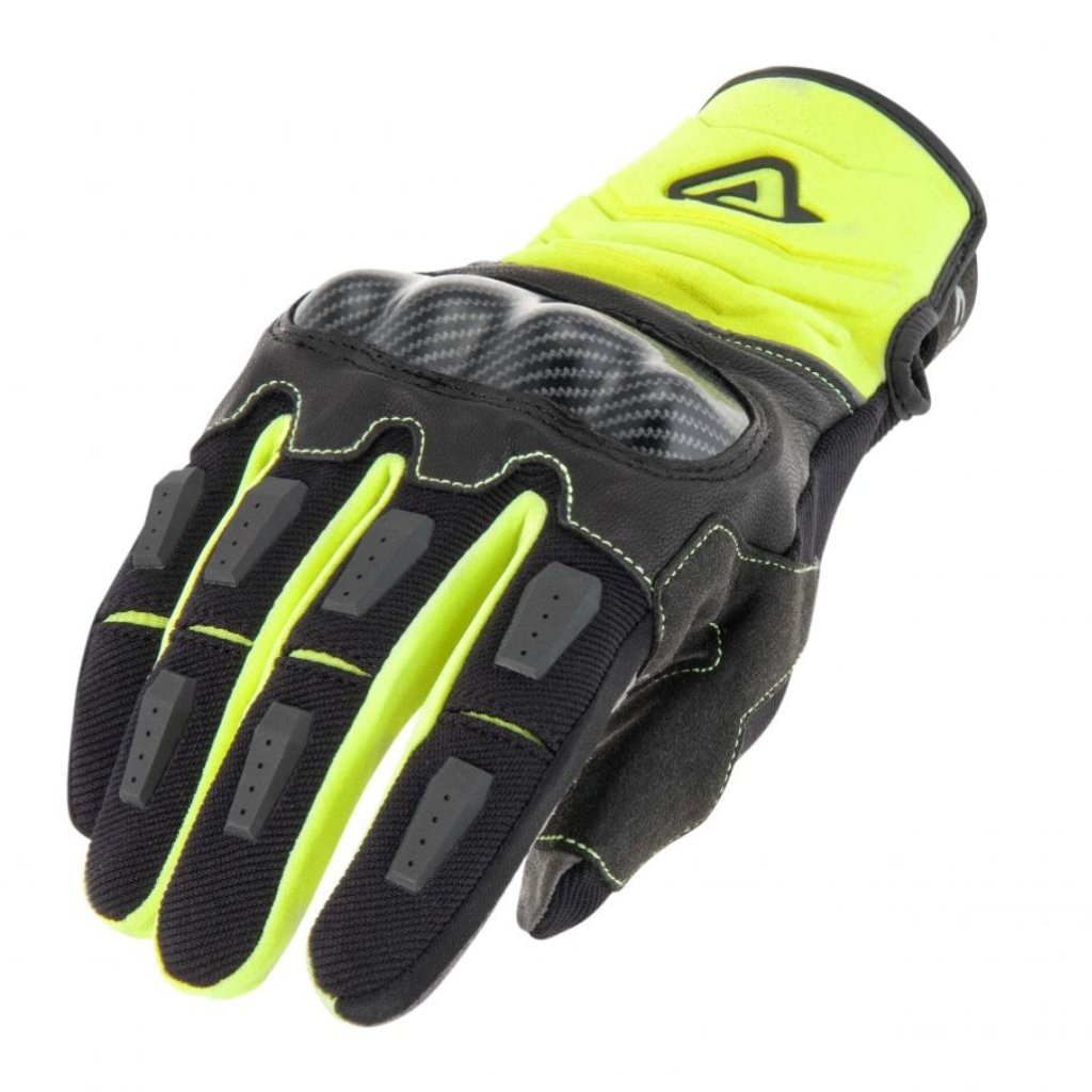 Acerbis Guantes Carbon G 3.0, Amarillo/Negro